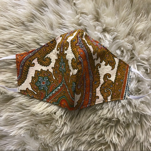 Homemade Mulitcolored Face Mask Elastic Ears - Picture 2 of 4